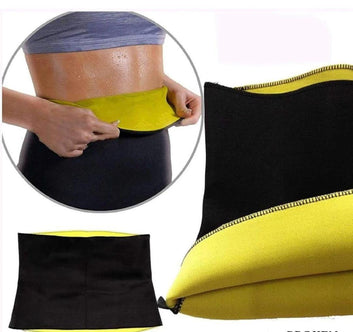 Belly Fat Burner Belt Black Yellow XL 2XL